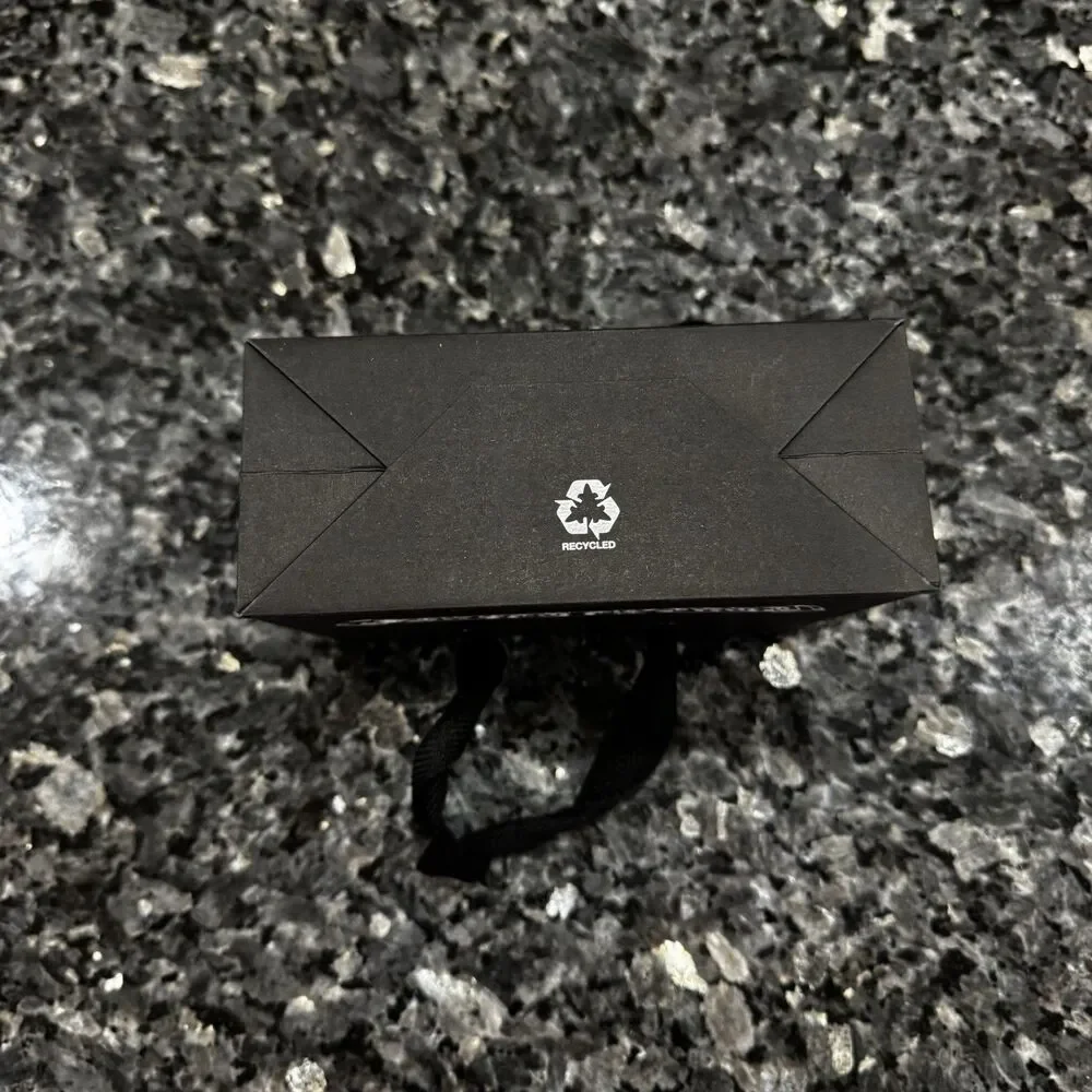 CHROME HEARTS Authentic Small Black Paper Shopping Gift Bag 